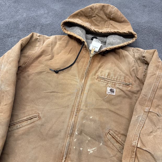 [ 정품/L ] 칼하트 J141 BRN 덕액티브 후드 자켓