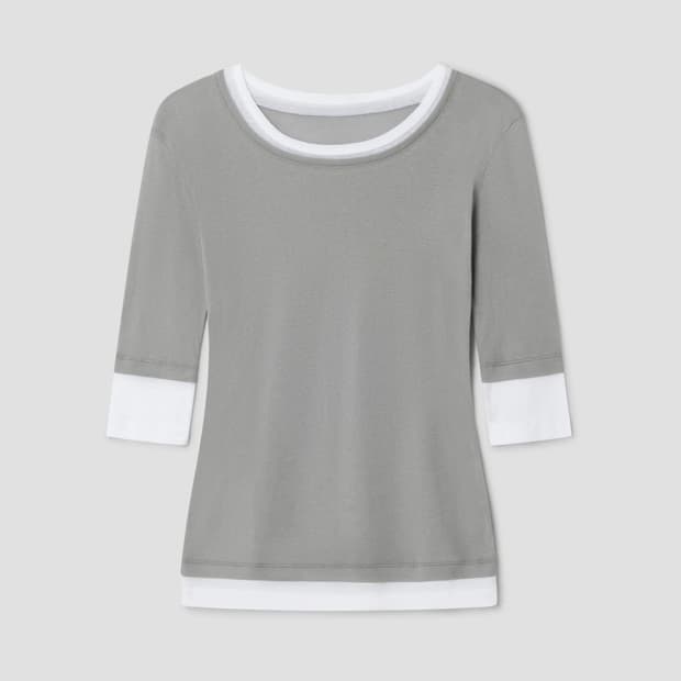 [XS,S]기마구아스 Gemma 레이어드 티셔츠/그레이