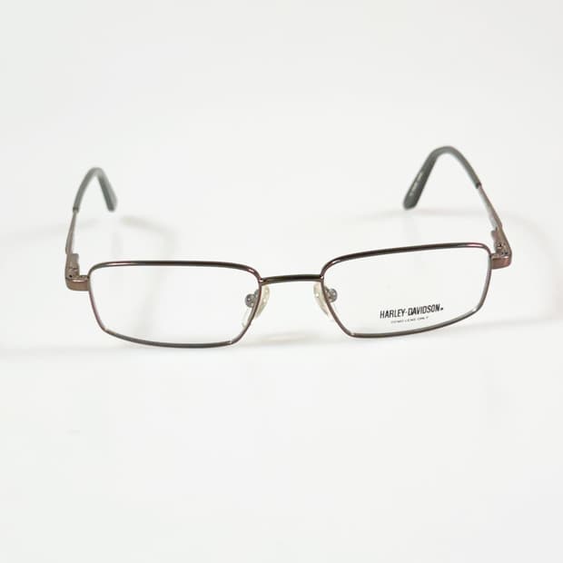 할리 데이비슨 슬림 스퀘어 메탈 프레임 빈티지 안경