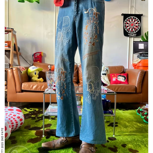 90-00s RENAULT JEANS Japan Flare Jeans