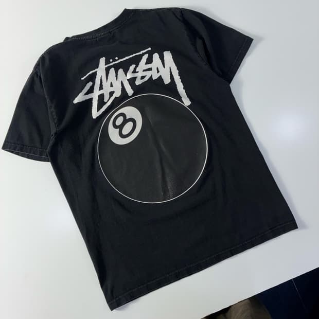 Stussy 스투시 8볼 코튼 블랙 반팔 티셔츠