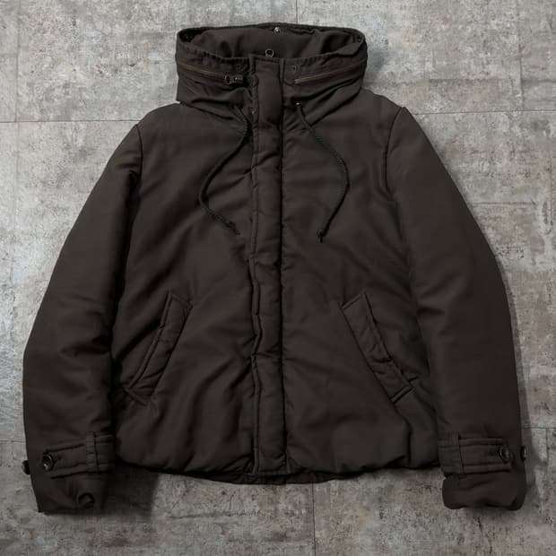 히든 후디드 푸퍼 자켓