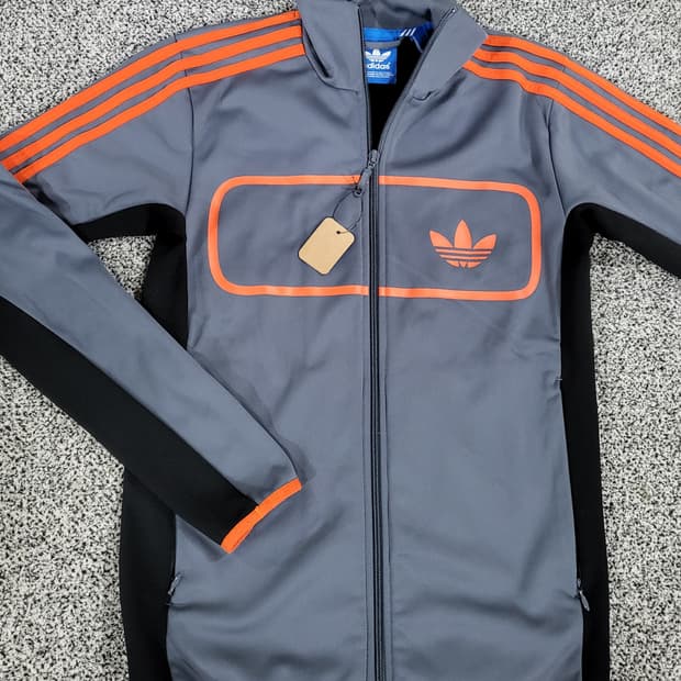 아디다스 트레포일 기모 집업 