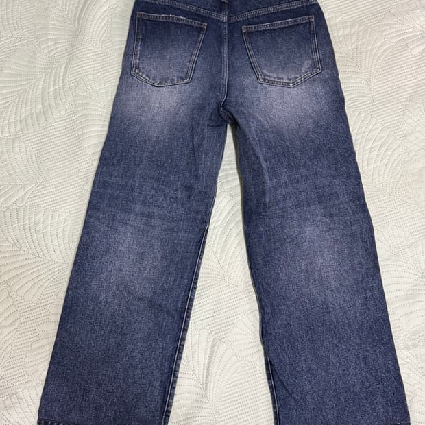 플랙 워시드 와이드 팬츠