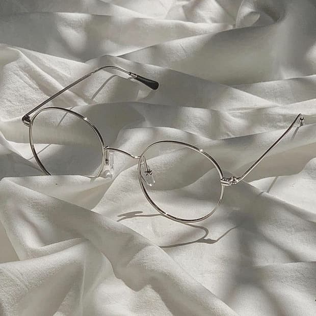 빈티지 실버 안경테