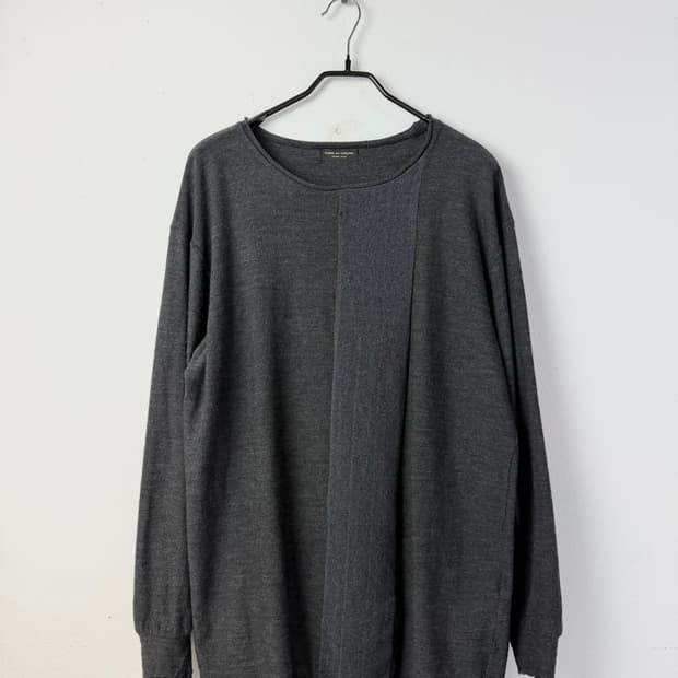 90s 꼼데가르송 옴므플러스 패널 니트 