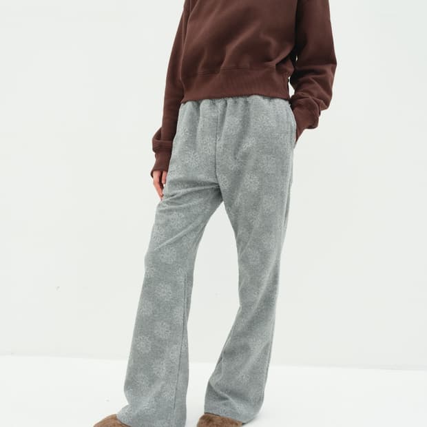 엔조블루스 테리플라워 밴딩팬츠