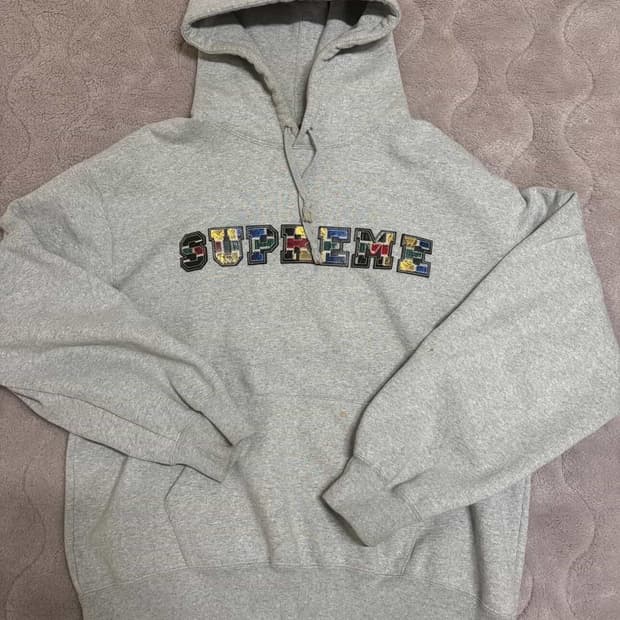 슈프림 컬리지에이트 패치워크 후드