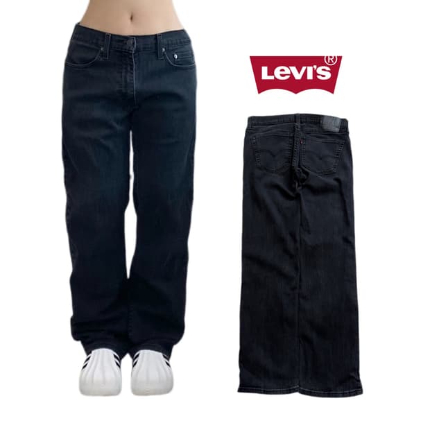 리바이스 559 흑청 새깅 데님팬츠