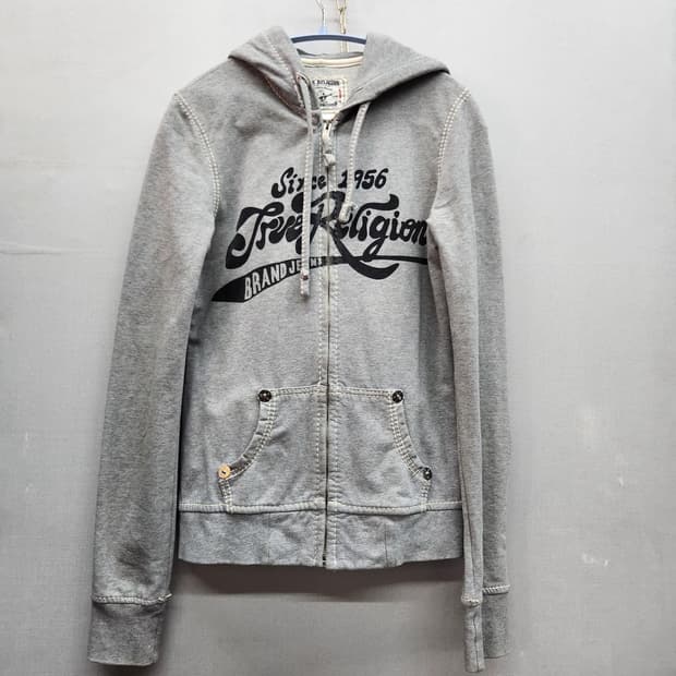 트루릴리전 빅프린팅 스티치 디테일 후드집업 S(S)