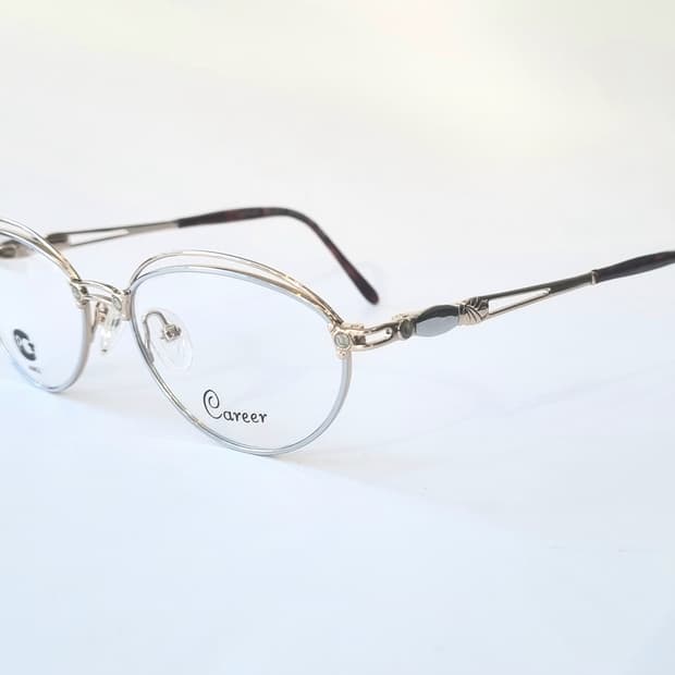 데드스탁 온테 오벌 큐빅 골드 포인트 안경테 1332