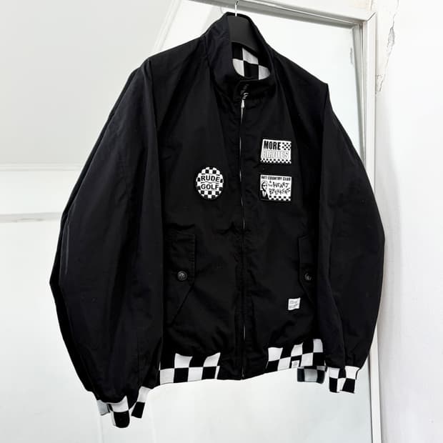 베드윈 X 안티컨트리클럽 23SS 리버시블 체커보드 자켓