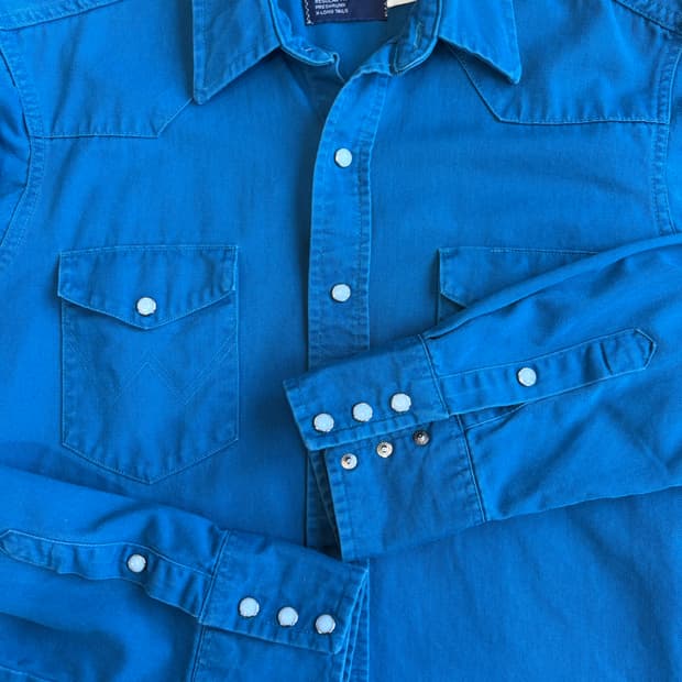 80s USA Wrangler 웨스턴 셔츠