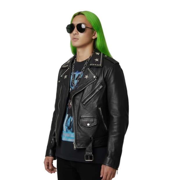 LAZER HEAVEN / KISS 락밴드 프린트 스터드 민소매 티셔츠