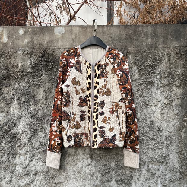 16ss 보테가베네타 사파리 레오파드 프린트 자켓