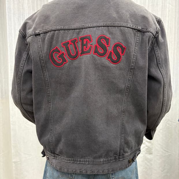 00s GUESS 게스 블랙 데님 자켓 GUESS 