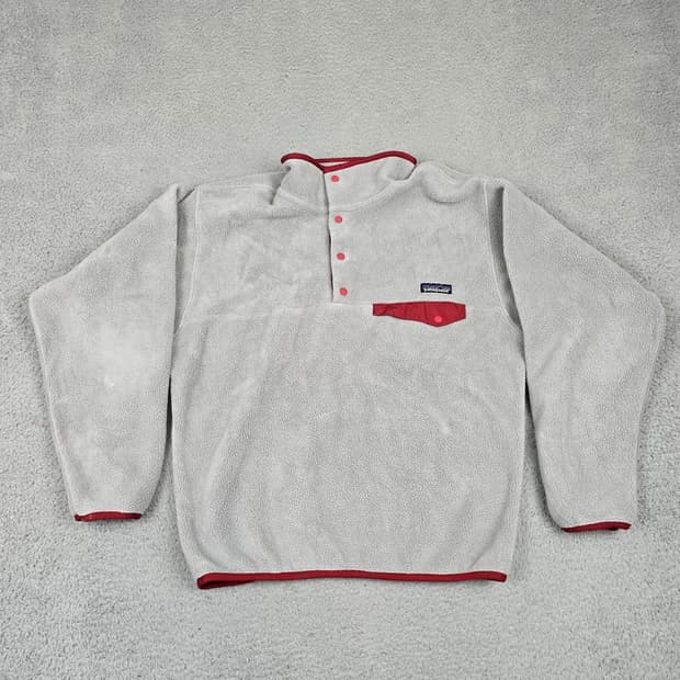 10s 파타고니아 신칠라 스냅-T 그레이/레드