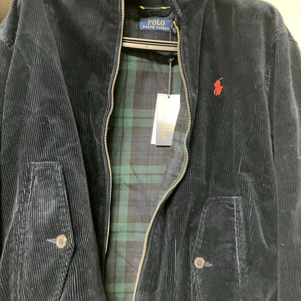 폴로 랄프로렌 코듀로이 바라쿠타 xl 네이비