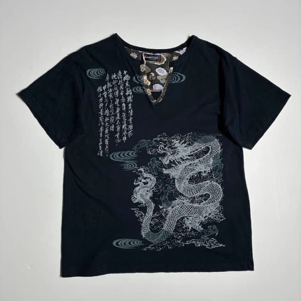 Selected 00's JAPAN 용 프린팅 반팔 티셔츠 R3014