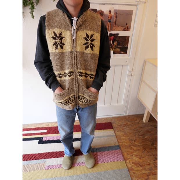 남이서팔 캐내디언 스웨터 코위찬 베스트