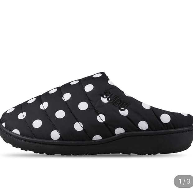 스부 수부 도트 패딩 슬리퍼 2사이즈