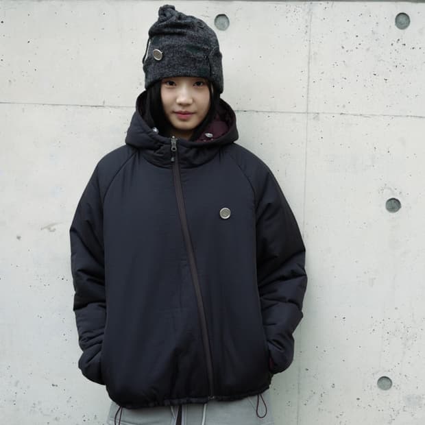 인앤양하모니 블랙 패딩 