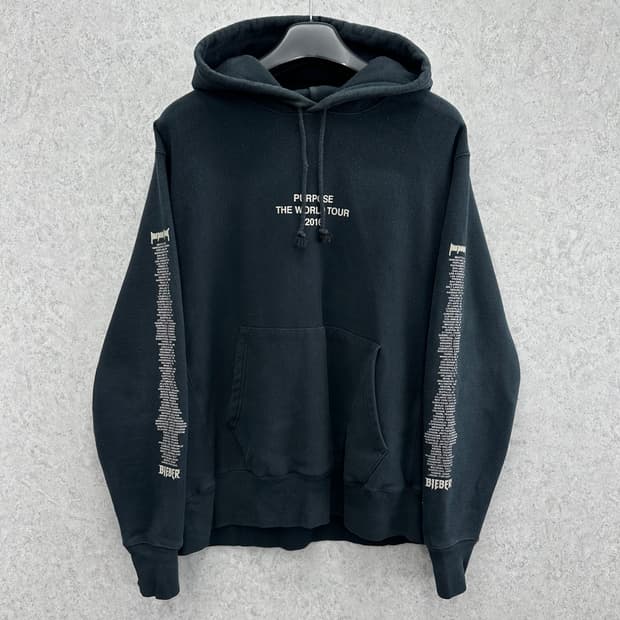 100 저스틴비버 퍼포즈 월드투어 남자 루즈핏 후드티