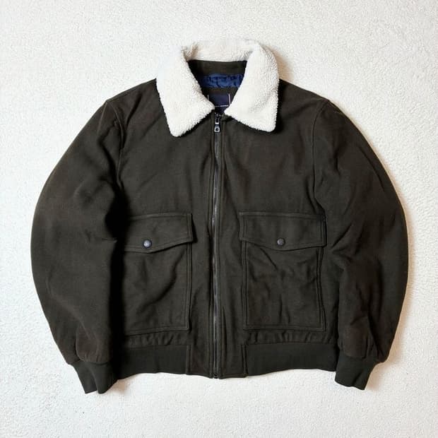 타미힐피거 18ss 울 봄버 하이넥 블루종 자켓 PN7216