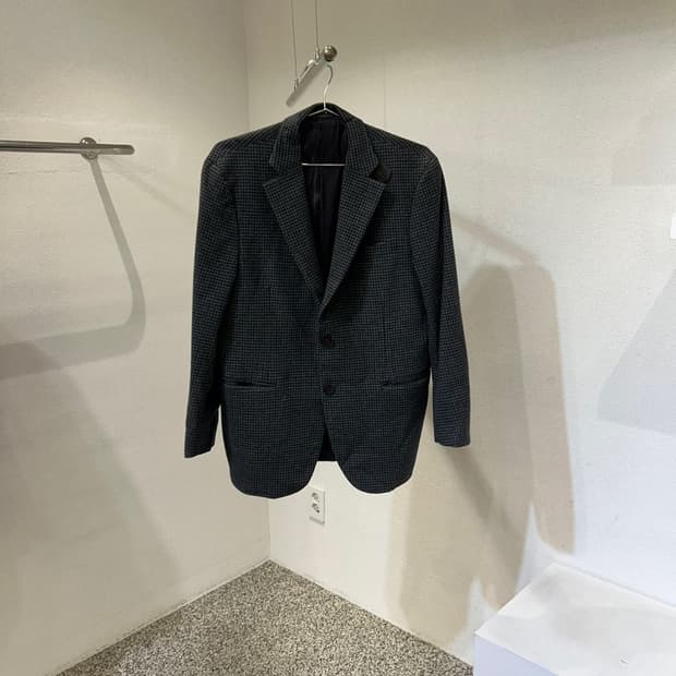 닥스 패치 체크패턴 블레이저