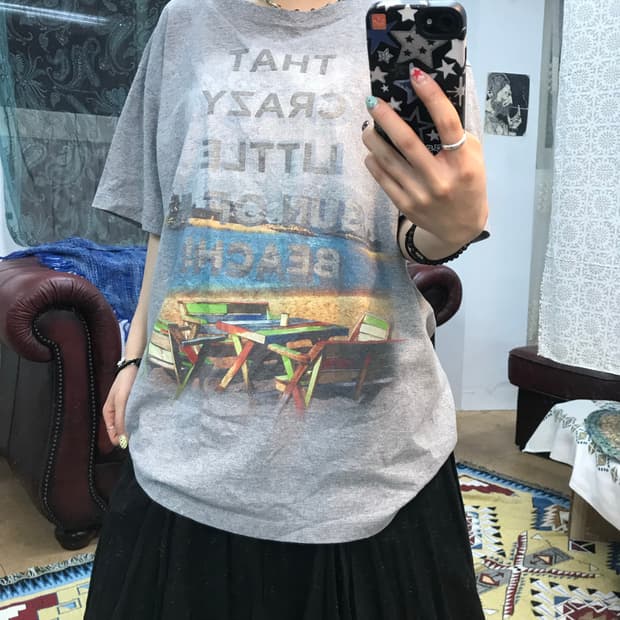 Sentosa fun 프린팅 반팔티 