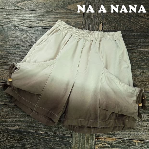 [나아나나] 그라데이션 다잉 로프 숏츠 반바지 M20213