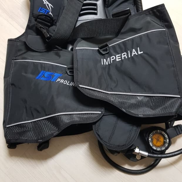 부력 조끼,스킨스쿠버 베스트,IST 프로 라인 임페리얼