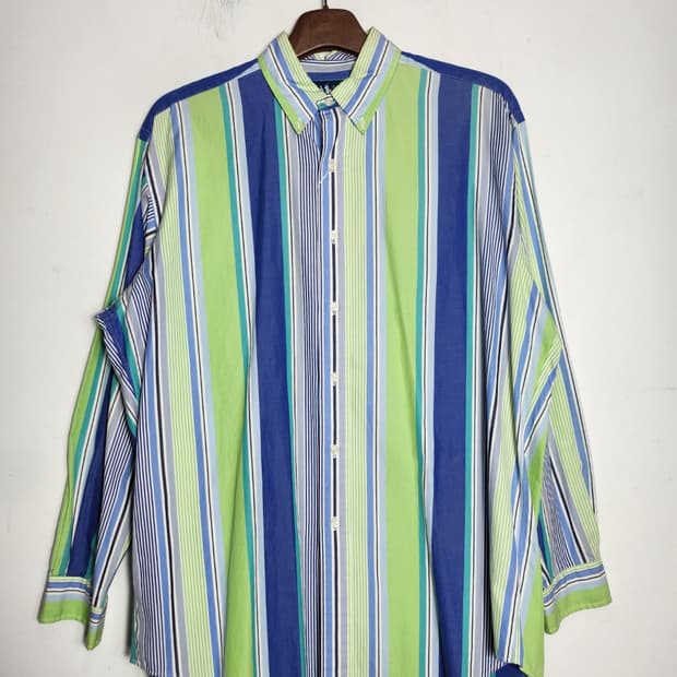 M 폴로 랄프로렌 멀티컬러 스트라이프 셔츠