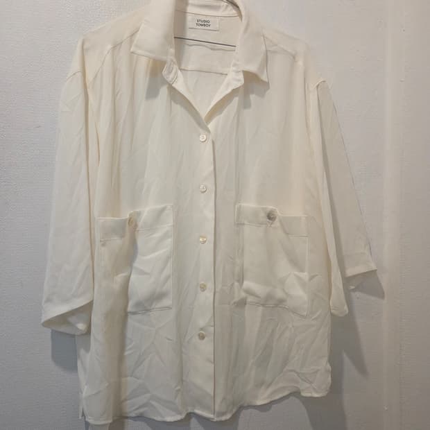 스튜디오 톰보이 반팔셔츠 블라우스 