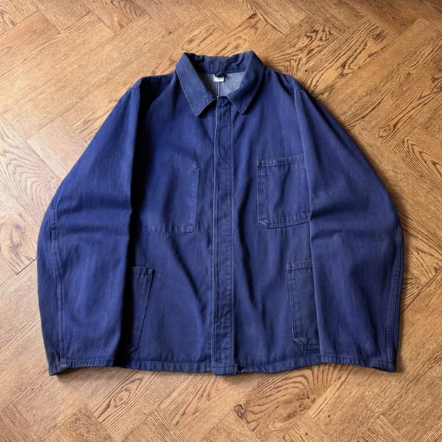 [L]빈티지 워싱 3포켓 몰스킨 프렌치 워크 자켓