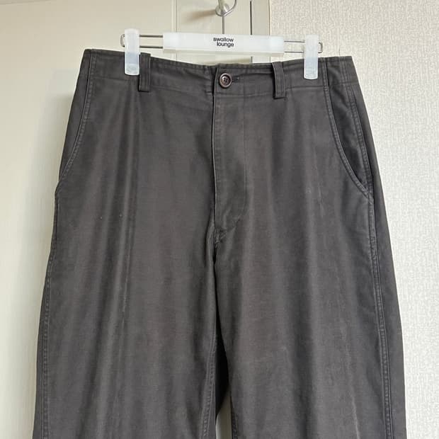 [1] homly 홈리 back satin pants dark grey