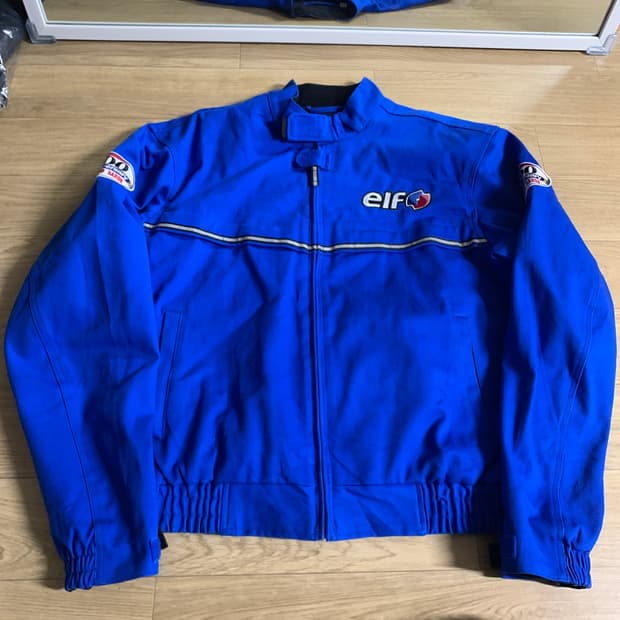 XL)Elf 블루 레이싱 자켓