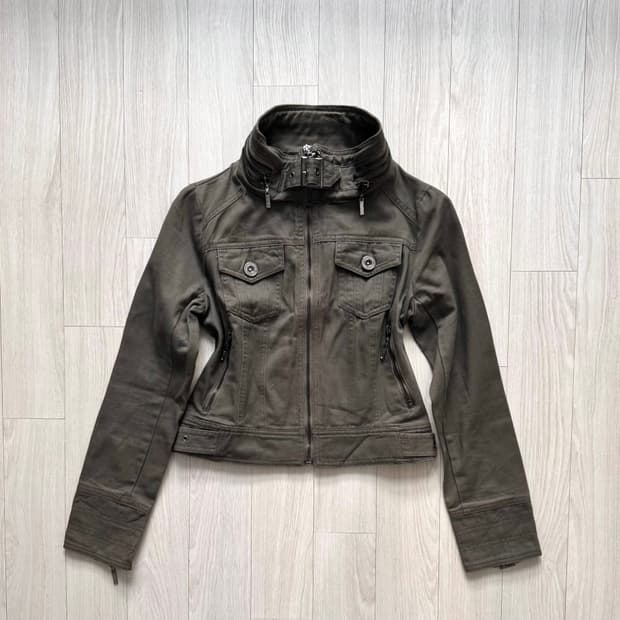 Cecil McBee 세실맥비 하이넥 버클 자켓 아카이브 y2k 갸루