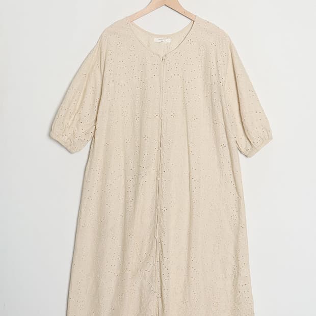 Samansa Mos2 blue Eyelet One-Piece