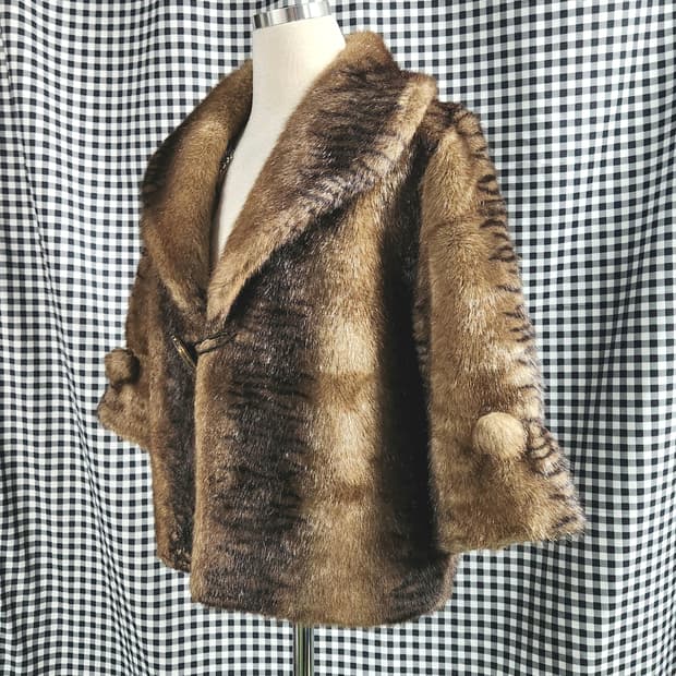 빈티지 브라운 퍼 자켓 / 클래식 무드