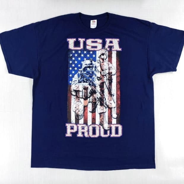 USA 프라우드 반팔 티셔츠 2XL