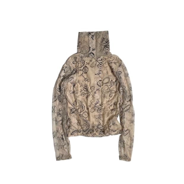 Biba zziki 가시 나뭇잎 롱 슬리브