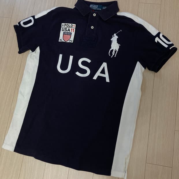 폴로 빅포니 USA 반팔 폴로 카라티