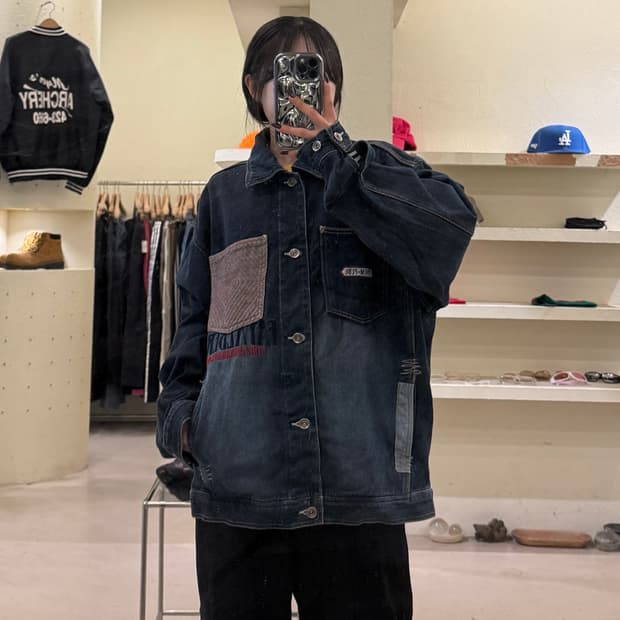 PLATINUM FUBU x FAT ALBERT 데님자켓U1426