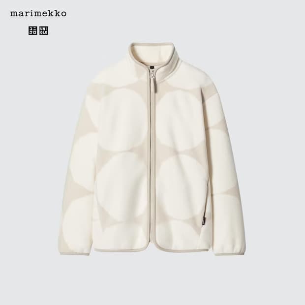 유니클로 마리메꼬 후리스 라이트 그레이 S