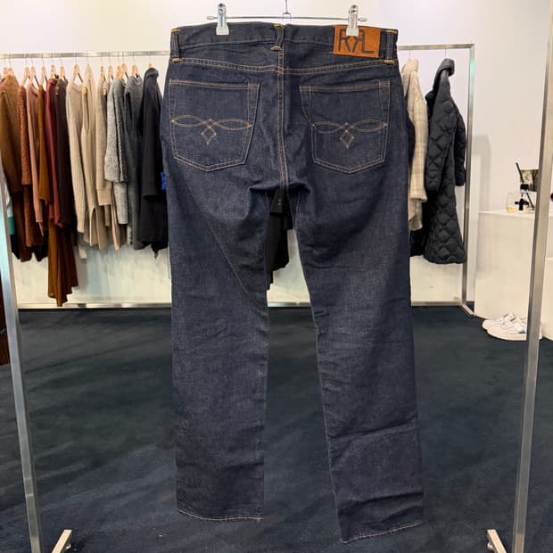 [33] RRL 더블알엘 로우 스트레이트 재팬우븐 셀비지 