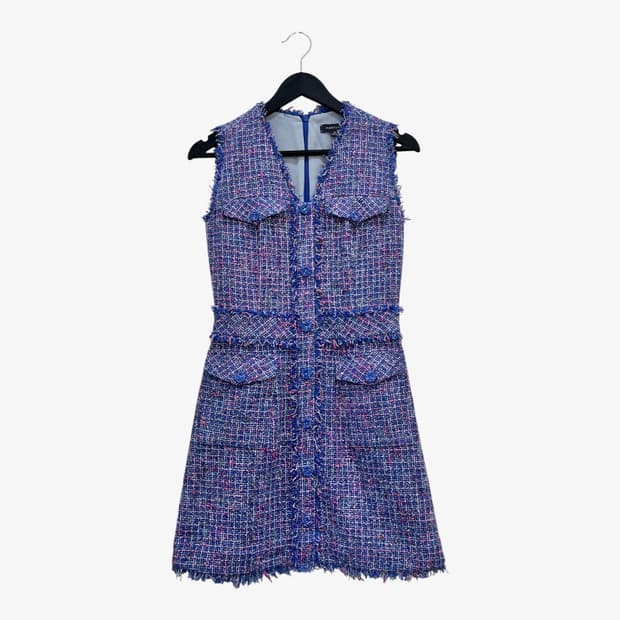 메릴링 Maryling 트위드 포켓 민소매 원피스 36사이즈