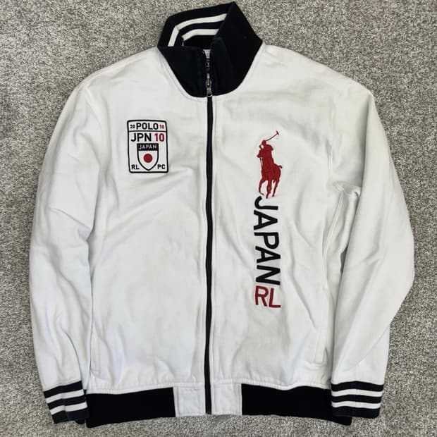 대장급 폴로 랄프로렌 재팬 빅포니 트랙 자켓 화이트