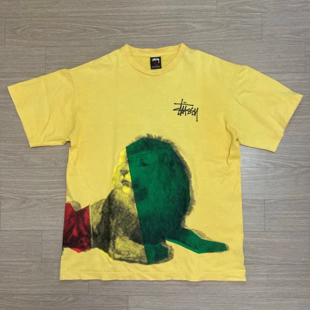 00s 올드스투시 라이언 반팔 L