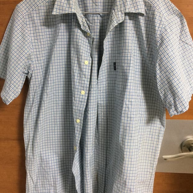 너드 빅사 체크 반팔 셔츠